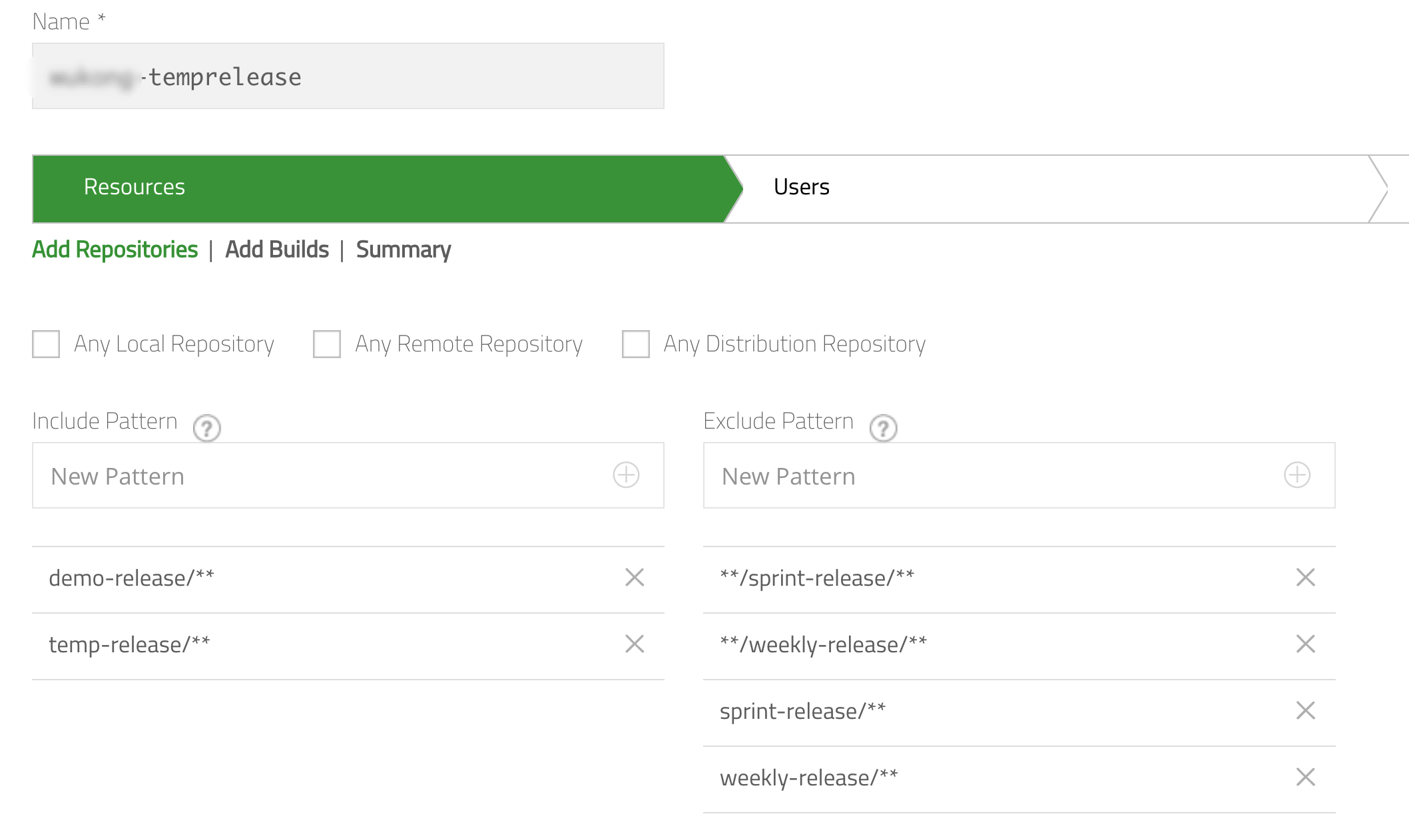 allow temp && demo, and disallow sprint && weekly