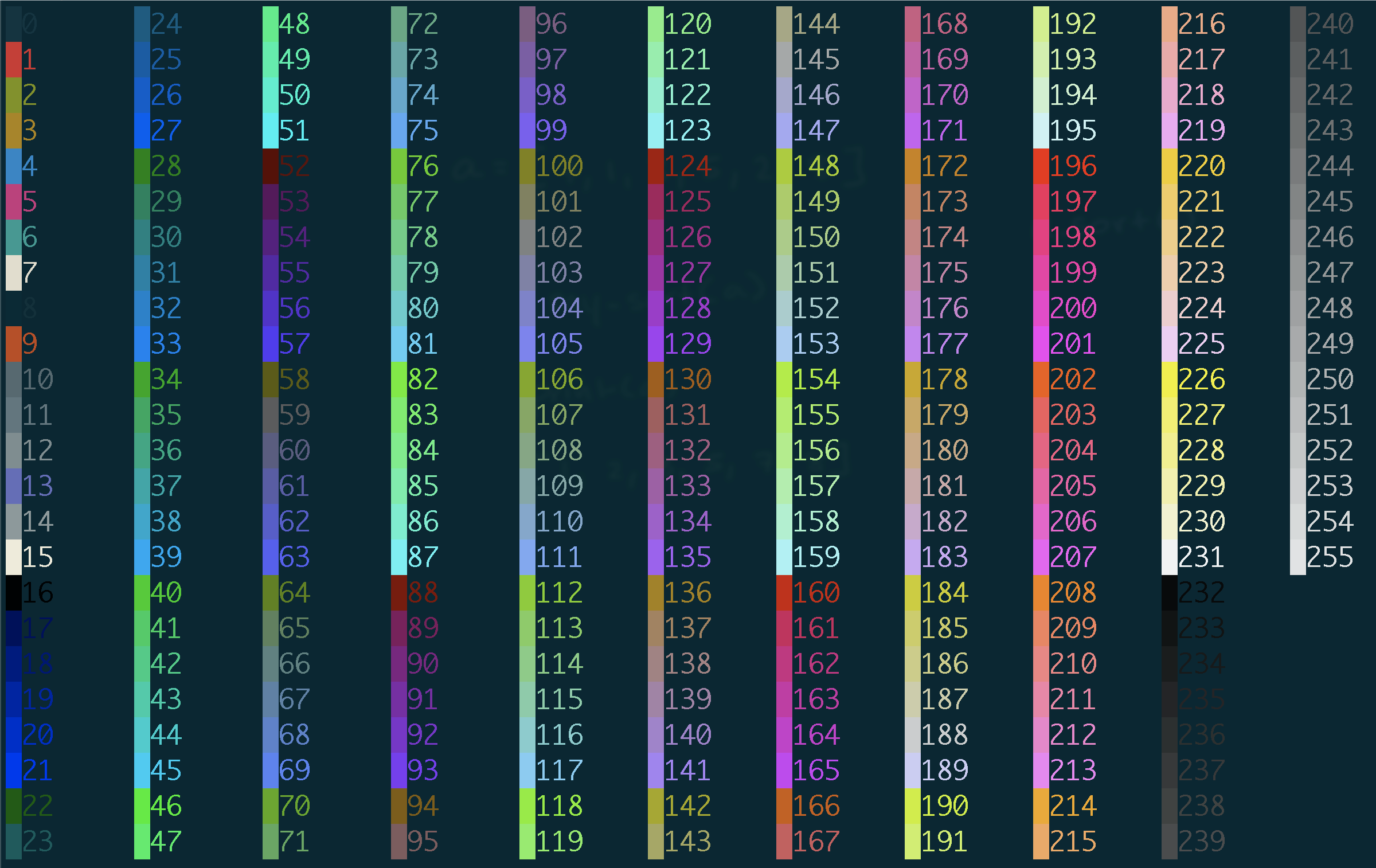 256 colors