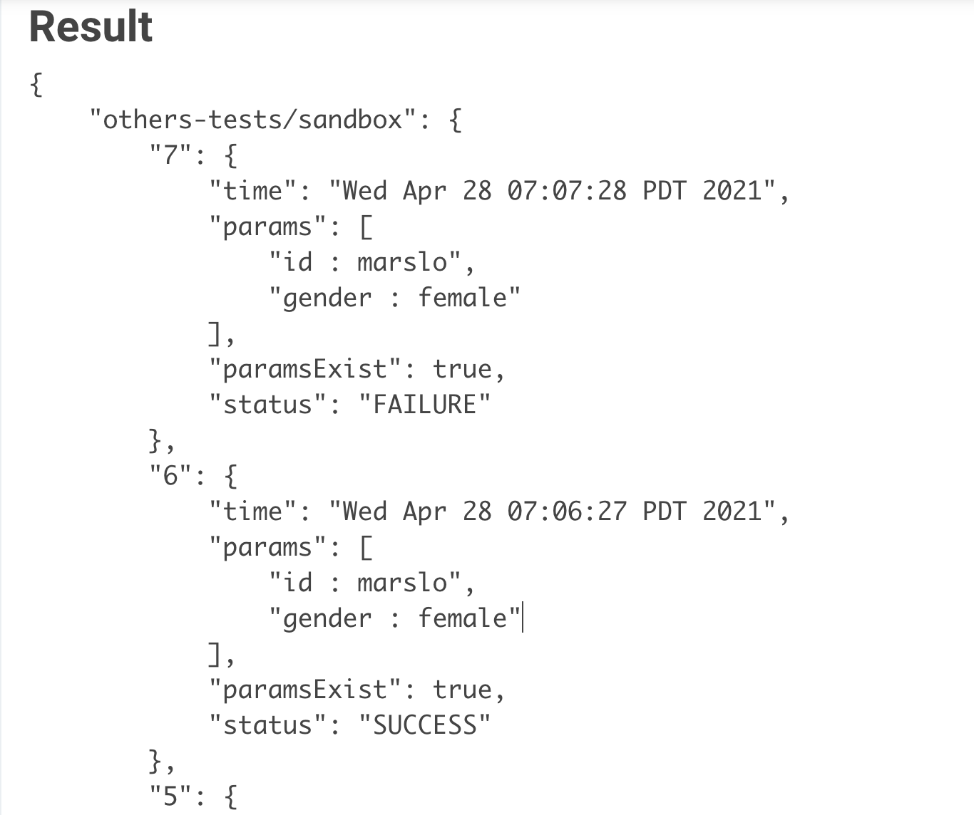 filter build history via params