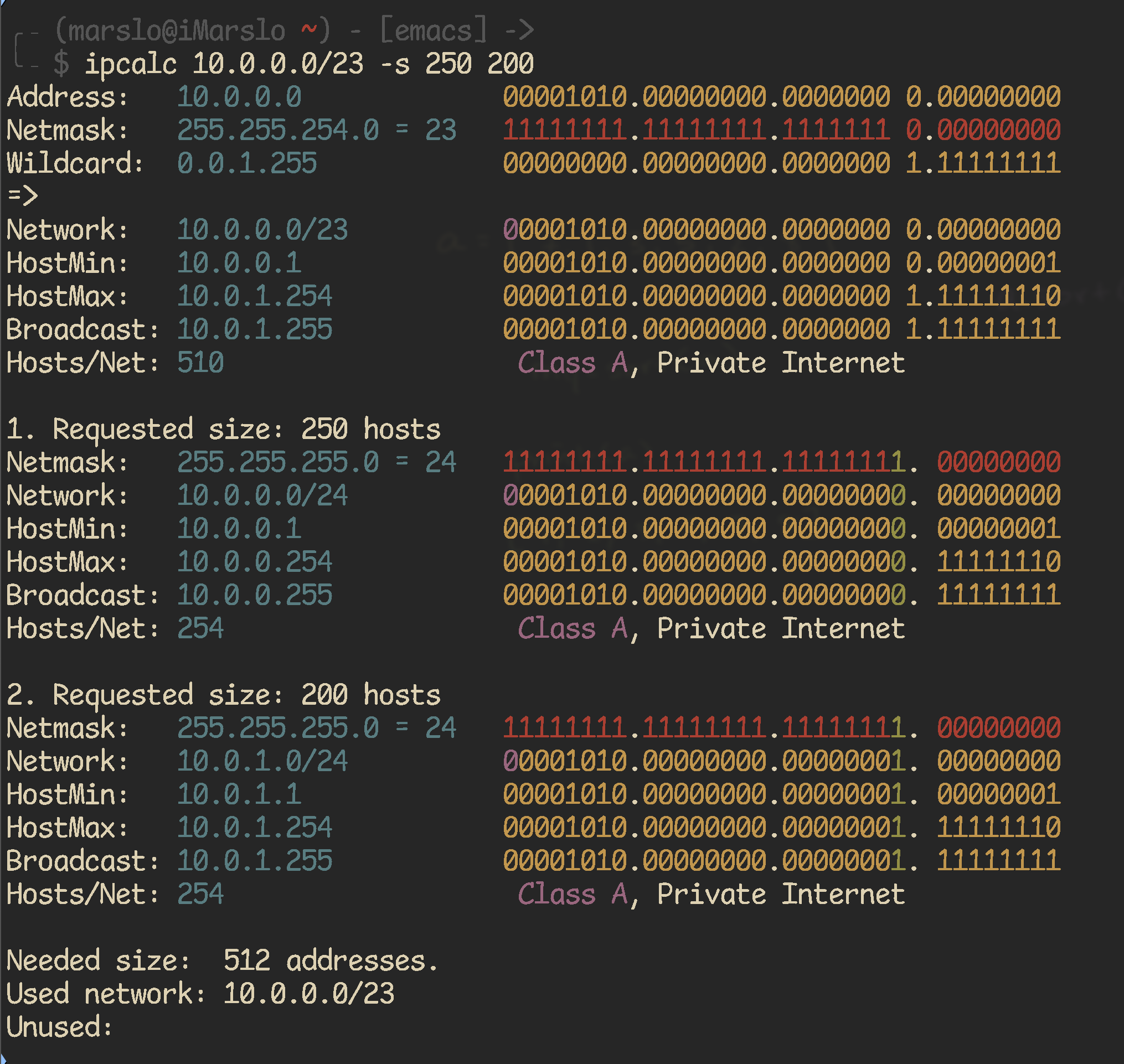 split to subnets